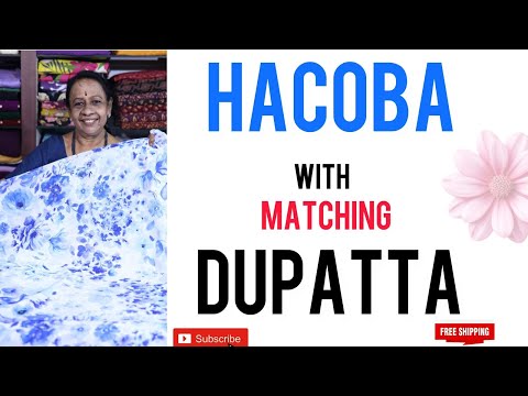 HACOBA / PRINTED DUPATTA/ GEORGETTE/FREE SHIPPING / # 391