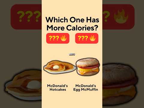 Calorie Clash: McDonald’s Hotcakes vs Egg McMuffin