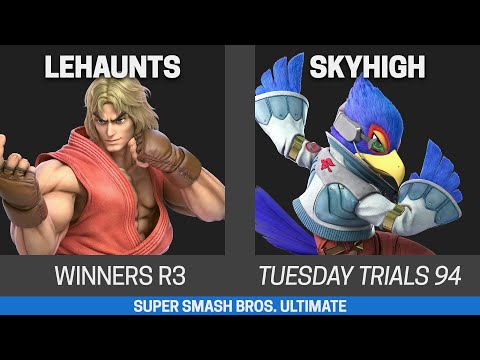Tuesday Trials 94 SSBU Winners R3 - lehaunts (Ken) vs SkyHigh (Falco)