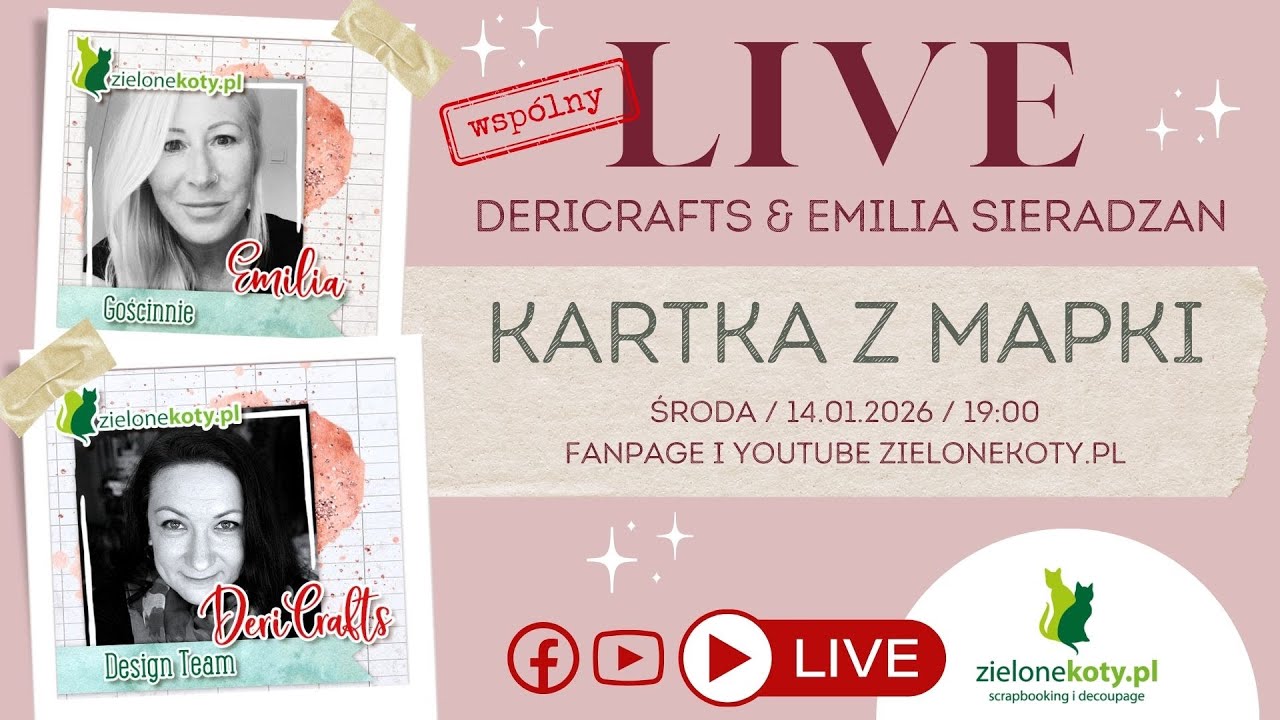 Kartki z mapki z transmisji LIVE | Deri Crafts i Emilia Sieradzan