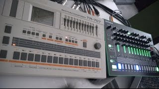 Video thumbnail for Roland TR-707 vs Aira TR-8 7x7 (HQ Stereo Audio) Demo by Justin Mullins
