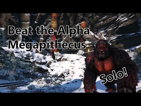 How To Beat The Alpha Megapithecus SOLO! - The Island