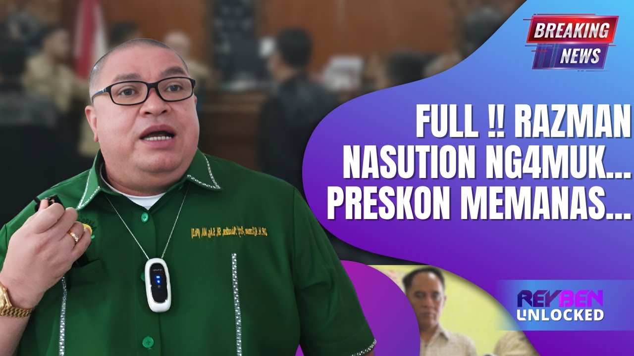 Razman Nasution Melakukan Tindakan Mengejutkan dalam Konferensi Pers, Publik Tercengang