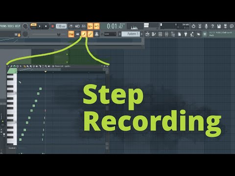 FL Studio 21 - Piano Roll Step Recording