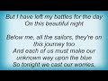 Josh Ritter - Beautiful Night Lyrics