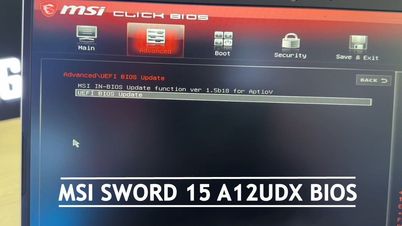 How to Enter BIOS & Boot Menu on MSI SWORD 15 A12UDX | Secure Boot Disable