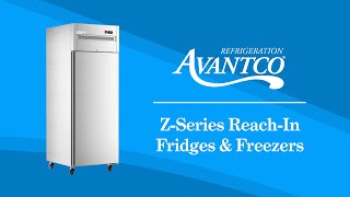 Avantco Z Series Reach-in Fridges and Freezers
