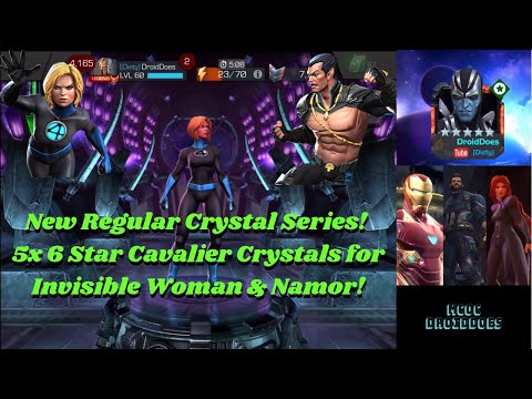New Regular Crystal Series! 5x 6 Star Featured Cavalier Crystals for Invisible Woman & Namor! - MCOC