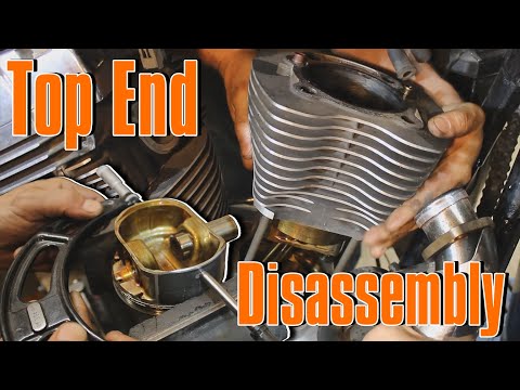 Harley Davidson Twin Cam - How To Disassemble Top  End for Rebuild