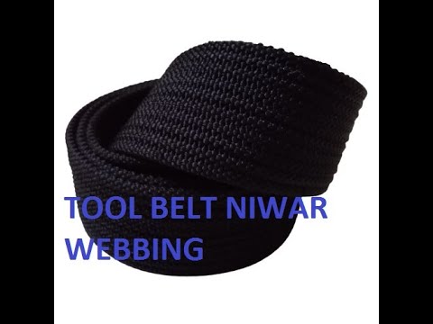 Pp &  nylon black, brown, grey tool belt webbing manufacture...