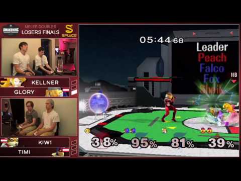 Awakening 2 - Kellner + gLory Vs. kiw1 + Timi - Losers Finals - Melee Doubles