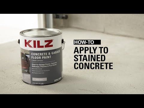 How-To Apply KILZ® Concrete & Garage Floor Paint to Stained Concrete