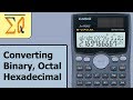 Casio Fx 991ms Binary Decimal Hexadecimal And Octal Conversion