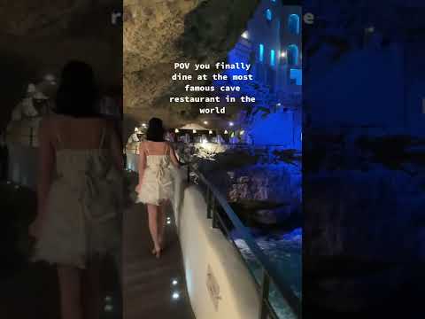 O restaurante mais famoso de uma caverna