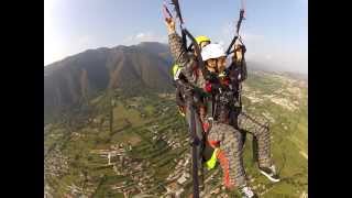 preview picture of video 'Volo Biposto con Yuri ed Emanuele sul massiccio del monte Grappa FLYPARA.eu'