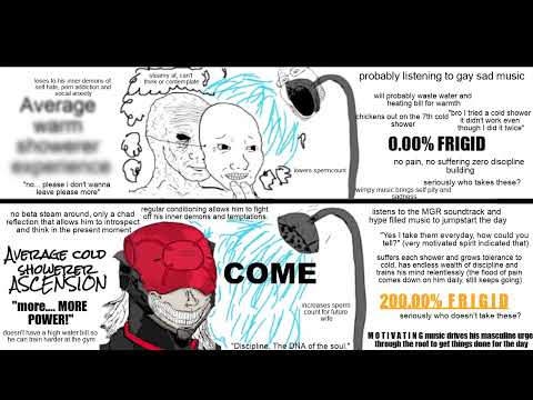 Average Warm shower vs Average Cold Shower ASCENSION