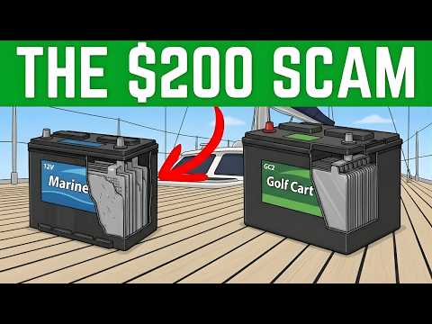 The 'Marine Battery' Hoax: Why Golf Cart Batteries Are Superior (And Half The Price)