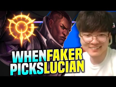 FAKER LUCIAN FULL TRYHARD!!!- T1 Faker plays lucian vs katarina (MID) Season 2020 KR SoloQ!!