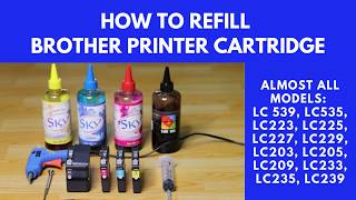 HOW TO REFILL BROTHER INK CARTRIDGES | ALMOST ALL MODELS | MFC-J200 ETC