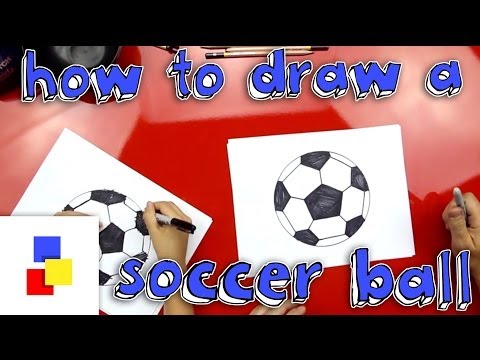 How To Draw A Soccer Ball - YouTube