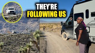 We Were Being Followed! Creepy Night at Area 51 (living in my camper van) - RV LIFE