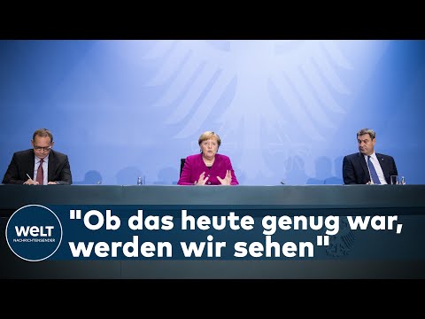 WELT DOKUMENT: Skeptische Merkel bei Corona-Briefing - Beschlüsse reichen vielleicht nicht aus