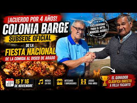 Colonia Barge será subsede de la Fiesta Nacional de la Comida al Disco de Arado