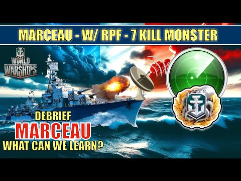 7 Kill Destroyer Marceau with RPF what can we learn? #worldofwarships  #marceau