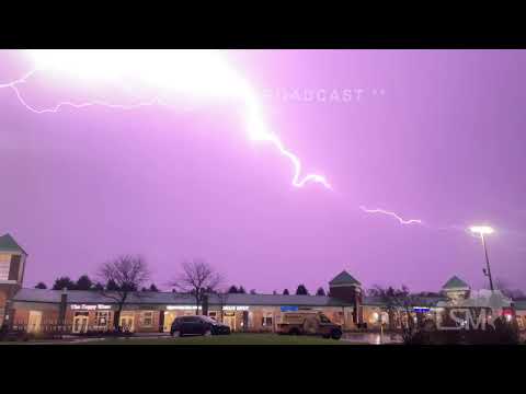 03-31-2022 Chalfont PA Intense Lightning During Severe Thunderstorm