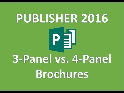 Publisher 2016 - Brochures - How to Make a Brochure in...