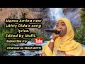 Mama Amina new Ukhty Dida's song lyrics.