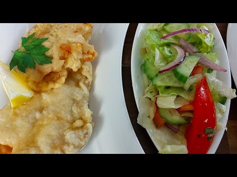 Haltempura friss kevert salátával, citrusos vinaigrettel - Az én alapszakácskönyvem