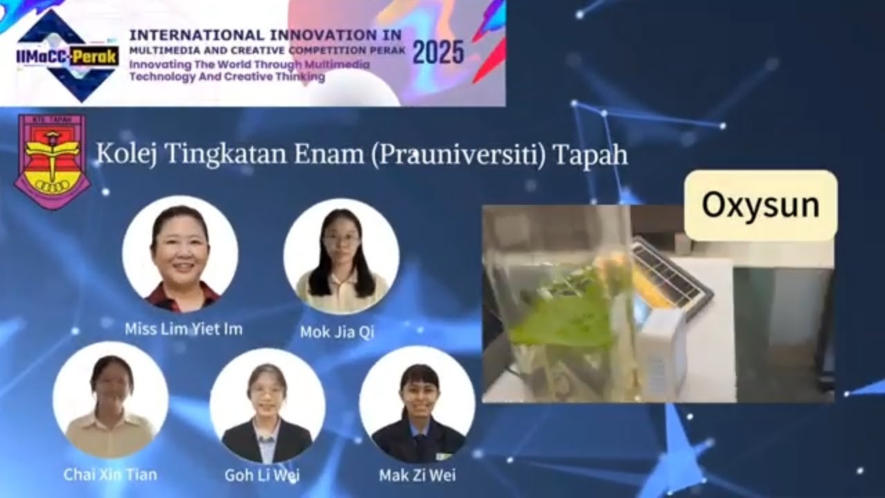 SILVER MEDAL- International Innovation in Multimedia and Creative Competition Perak 2025 : OXYSUN