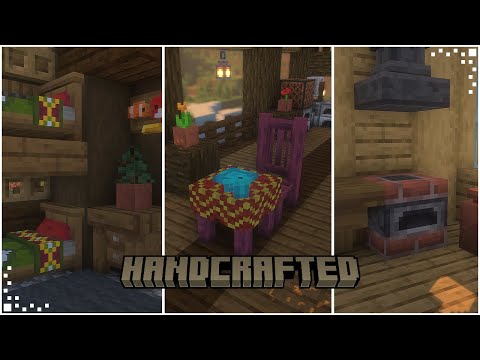 Handcrafted (Minecraft Mod Showcase) | A Great Quality Decoration Mod