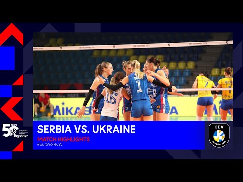Serbia vs. Ukraine | Match Highlights I CEV EuroVolley 2023 Women