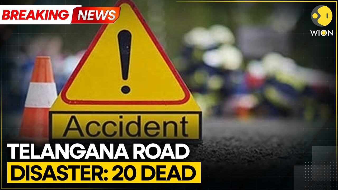 Breaking: Telangana Road Accident: 20 Killed, 18 Injured in Massive Truck-Bus Collision | WION
