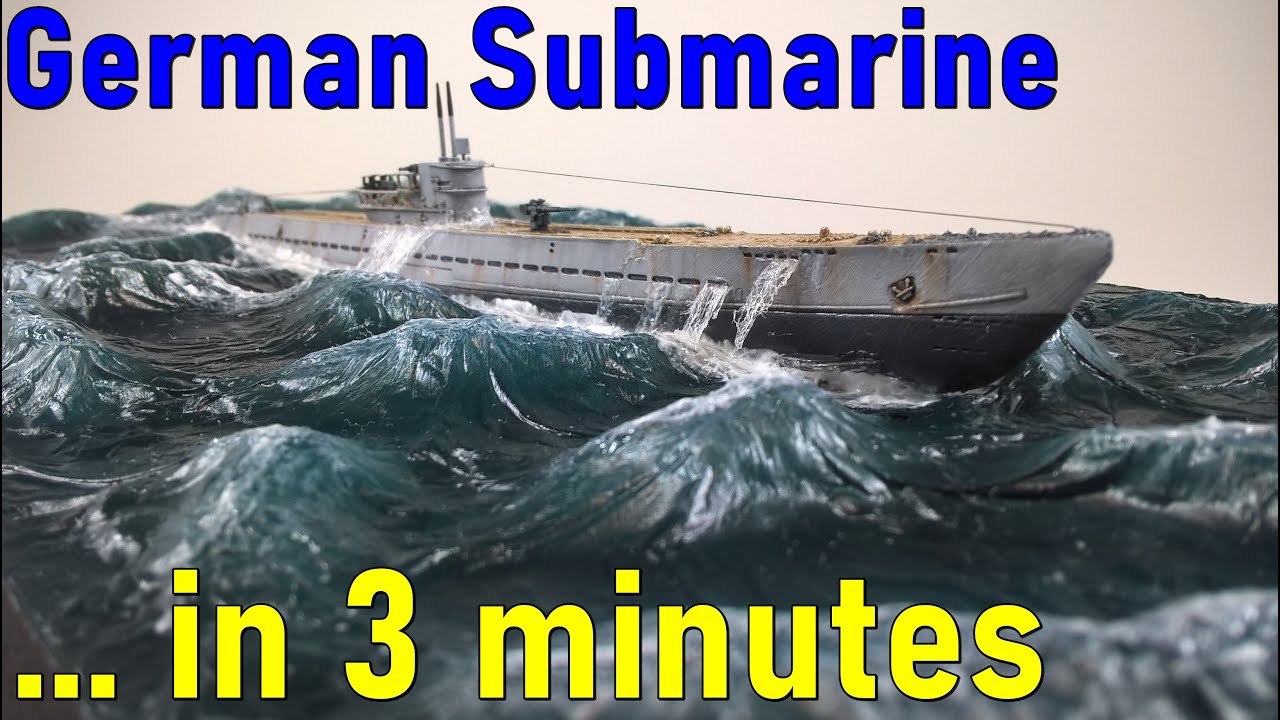 #5 … in 3 minutes – German Submarine (U-boot) U-IXC scale 1/350 – model build