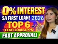 TOP 6 LEGIT FAST LOAN APPS 2026 ZERO INTEREST SA FIRST LOAN