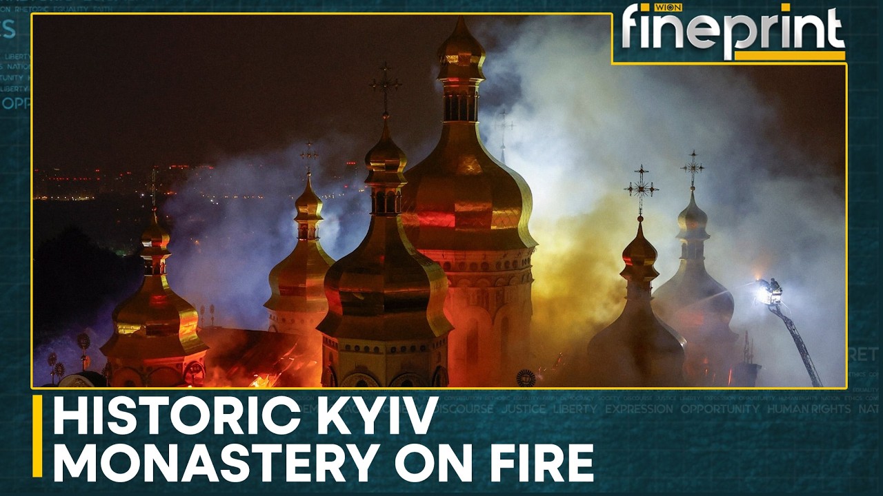 Faith Under Fire: 1,000-year-old Kyiv Monastery Burns; Russia Dismisses Attack on Cathedral | WION