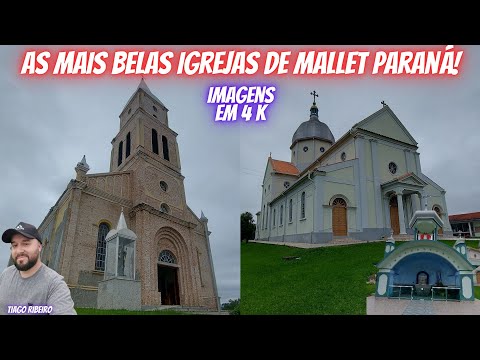 Filmei as maus belas igrejas de Mallet Paraná!#4k
