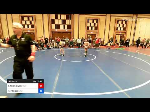 70 Lbs Rr Rnd 4 - Tanner Wisniewski, Bad Karma Wrestling Club Vs Hunter Phillips, New York C971