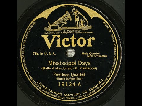 "Mississippi Days" Arthur Collins & Byron G. Harlan on Edison Blue Amberol 3041 (1917) Al Piantadosi