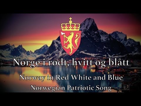 Norwegian Patriotic Song: Norway in red, white and blue