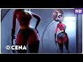 Os Incríveis Cena Mulher Elástica Enfrenta Soldados Da Base Dub HD