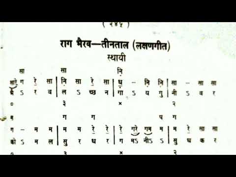 Raag bhairav lakshan geet Part –1 lyrics । Sangeet vistar by Sasmita ।