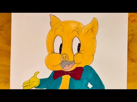 Porky Pig: How to Draw the Famous Cartoon Character