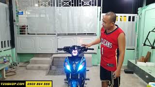 Exciter 135 2010 Kiên Giang độ đèn tâm huyết Full LED Cùm Bi 70w tại T23Shop Cần Thơ.
