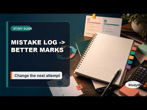 The Mistake Log That Actually Improves Marks