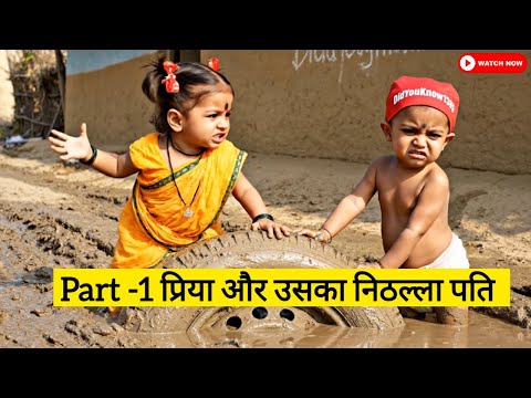 Priya aur uska nithalla Pati part -1 ai baby talking funny video #comedy