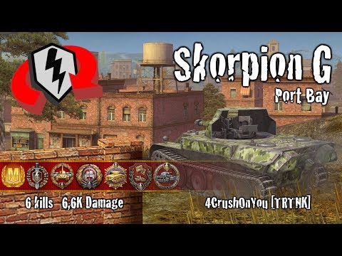 WoT Blitz Skorpion G - 6 Kills 6,6k Damage Replay